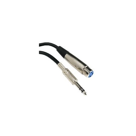 Swe-Tech 3C XLR Female to 1/4 Inch TRS/Stereo Male Audio Cable, 6 foot FWT10XR-01606